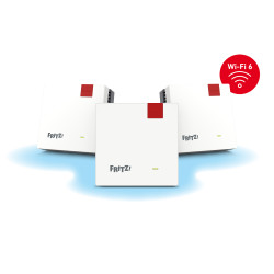Mesh Set 20003127 tinklo „Wi-Fi“ sistema Dviguba juosta (2,4 GHz / 5 GHz) Wi-Fi 6 (802.11ax) Raudona, Balta Vidinis