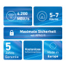 Mesh Set 20003109 mesh wi-fi system Dual-band (2.4 GHz / 5 GHz) Wi-Fi 6E (802.11ax) Red, White 2x2/4x4