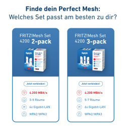 Mesh Set 20003109 mesh wi-fi system Dual-band (2.4 GHz / 5 GHz) Wi-Fi 6E (802.11ax) Red, White 2x2/4x4