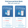 Mesh Set 20003109 tinklo „Wi-Fi“ sistema Dviguba juosta (2,4 GHz / 5 GHz) Wi-Fi 6E (802.11ax) Raudona, Balta 2x2/4x4