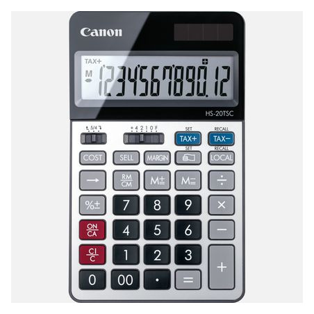 Canon HS-20TSC skaičiuotuvas Desktopas Finansų skaičiuotuvas Juoda, Sidabras