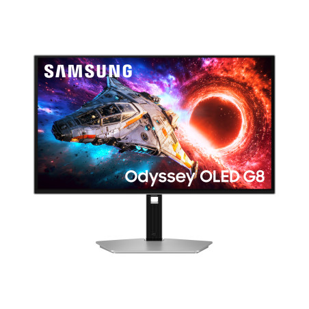 Samsung G80SH kompiuterio monitorius 68,6 cm (27") 3840 x 2160 pikseliai 4K Ultra HD OLED Sidabras