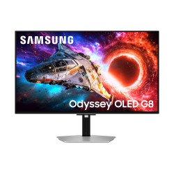Samsung G80SH kompiuterio monitorius 81,3 cm (32") 3840 x 2160 pikseliai 4K Ultra HD OLED Sidabras