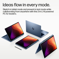 HP EliteBook X Flip G2i 14 inch Notebook Next Gen AI PC Copilot+ PC Intel Core Ultra X7 358H Hybrid (2-in-1) 35.6 cm (14") Touch
