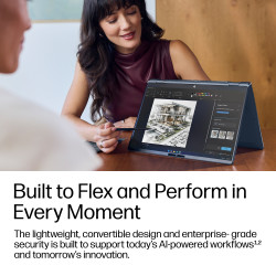 HP EliteBook X Flip G2i 14 inch Notebook Next Gen AI PC Copilot+ PC Intel Core Ultra X7 358H Hybrid (2-in-1) 35.6 cm (14") Touch