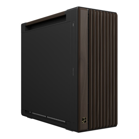 ASUS ProArt PA602 Wood Edition Modern Black - Metal Panel „Midi Tower“ Juoda, Medis