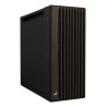 ASUS ProArt PA602 Wood Edition Modern Black - Metal Panel „Midi Tower“ Juoda, Medis