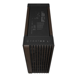 ASUS ProArt PA602 Wood Edition Modern Black - Metal Panel „Midi Tower“ Juoda, Medis