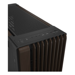 ASUS ProArt PA602 Wood Edition Modern Black - Metal Panel Midi Tower Black, Wood