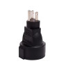 Microconnect PETRAVEL3 power plug adapter Type B Type F Black