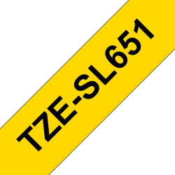 Brother TZE-SL651 etikečių juostelė Juoda ant auksinės