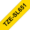 Brother TZE-SL651 etikečių juostelė Juoda ant auksinės