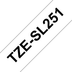 Brother TZESL251 etikečių juostelė Juoda ant baltos