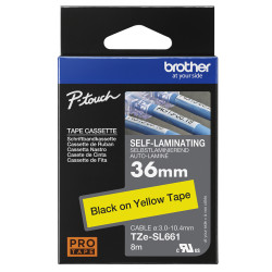 Brother TZE-SL661 label-making tape Black on yellow
