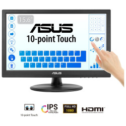 ASUS Touch VT169HE kompiuterio monitorius 39,6 cm (15.6") 1920 x 1080 pikseliai „Full HD“ LED Lietimui jautrus ekranas Stalo pav