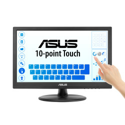 ASUS Touch VT169HE kompiuterio monitorius 39,6 cm (15.6") 1920 x 1080 pikseliai „Full HD“ LED Lietimui jautrus ekranas Stalo pav