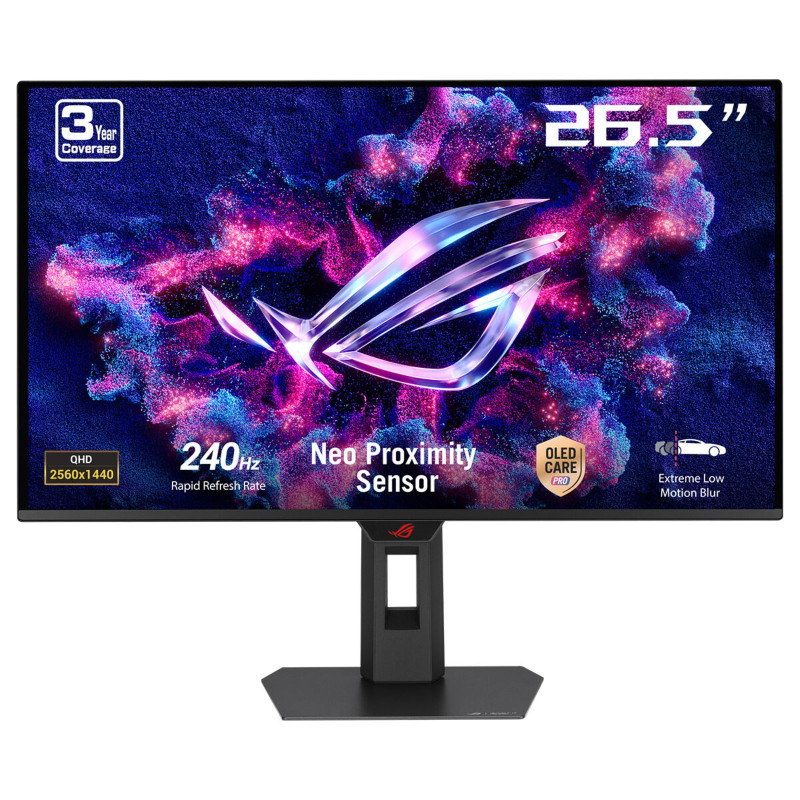 ASUS ROG Strix OLED XG27AQDMES kompiuterio monitorius 67,3 cm (26.5") 2560 x 1440 pikseliai Quad HD QD-OLED Juoda