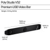 HP Poly V52 White 3840 x 2160 pixels