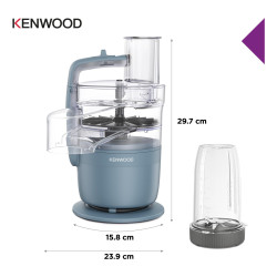 Kenwood MultiPro Go Blend virtuvinis kombainas 900 W 1,3 L Mėlyna Įmontuotos svarstyklės