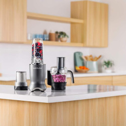 NutriBullet NB1224DG 0,9 L Pastatomas trintuvas 1200 W Tamsiai Pilka