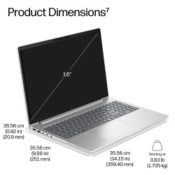HP EliteBook 6 G2i Next Gen AI PC Intel Core Ultra 5 322 Nešiojamas kompiuteris 40,6 cm (16") WUXGA 16 GB DDR5-SDRAM 512 GB SSD 