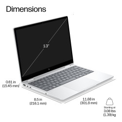 HP EliteBook 8 Flip G2i 13 Next Gen AI PC Copilot+ PC Intel Core Ultra 5 325 Laptop 33.8 cm (13.3") Touchscreen WUXGA 32 GB LPDD