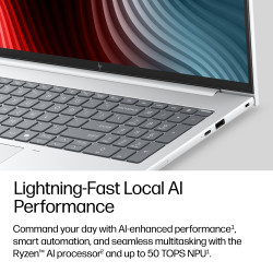 HP EliteBook 8 G2a Next Gen AI PC AMD Ryzen AI 5 435 Nešiojamas kompiuteris 40,6 cm (16") WUXGA 16 GB DDR5-SDRAM 512 GB SSD Wi-F