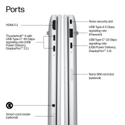 HP EliteBook 6 8 G2i Next Gen AI PC Intel Core Ultra 5 325 Laptop 33.8 cm (13.3") WUXGA 16 GB LPDDR5x-SDRAM 512 GB SSD Wi-Fi 7 (