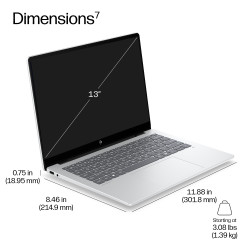 HP EliteBook 6 8 G2i Next Gen AI PC Intel Core Ultra 5 325 Laptop 33.8 cm (13.3") WUXGA 16 GB LPDDR5x-SDRAM 512 GB SSD Wi-Fi 7 (