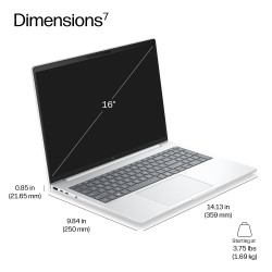 HP EliteBook 8 G2i Next Gen AI PC Intel Core Ultra 5 325 Nešiojamas kompiuteris 40,6 cm (16") WUXGA 16 GB DDR5-SDRAM 512 GB SSD 