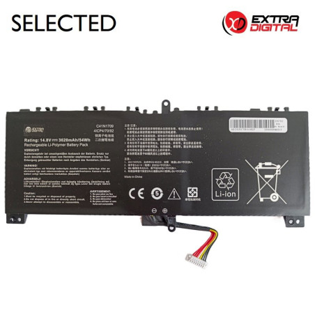 ExtraDigital Notebook Battery ASUS C41N1709 3620mAh