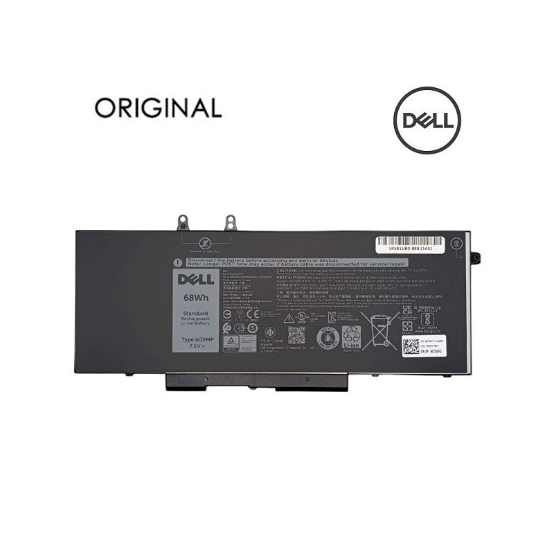 Original Notebook Battery 4GVMP for DELL 8500mAh