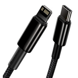 Baseus CATLWJ-A01 Tungsten Gold Fast Charge Cable USB-C to Lightning 20W 2m / Black