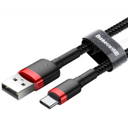 Baseus Cafule USB-C Cable 3A 1m / Red/Black