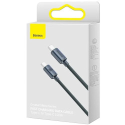 Baseus Crystal Shine Series Data Cable USB-C to USB-C 100W 1.2m / black