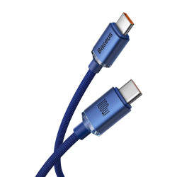 Baseus CAJY000603 Crystal Shine Series Data Cable USB-C - USB-C 100W 1.2m / blue