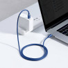 Baseus CAJY000603 Crystal Shine Series Data Cable USB-C - USB-C 100W 1.2m / blue
