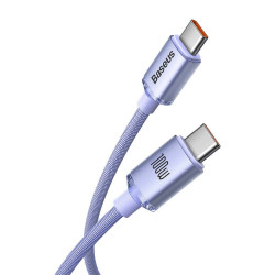 Baseus CAJY000605 Crystal Shine Series Data Cable USB-C - USB-C 100W 1,2m / Purple