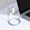 Baseus CAJY000605 Crystal Shine Series Data Cable USB-C - USB-C 100W 1,2m / Purple