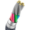 Baseus CAJY000401 Crystal Shine Series Data Cable USB - USB-C 100W 1.2m / black
