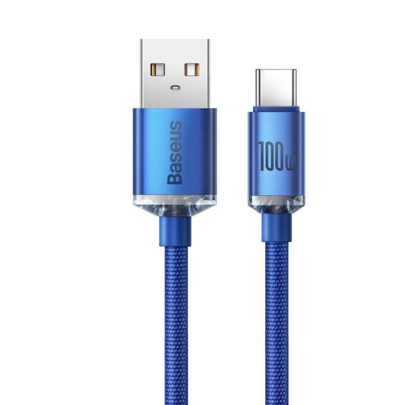 Baseus CAJY000403 Crystal Shine Series Data Cable USB - USB-C 100W 1,2m / blue