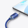 Baseus CAJY000403 Crystal Shine Series Data Cable USB - USB-C 100W 1,2m / blue