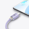 Baseus CAJY000505 Crystal Shine Series Data Cable USB to USB-C 100W 2m / Purple
