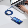 Baseus CAJY000703 Crystal Shine Series Data Cable USB-C - USB-C 100W 2m / Blue