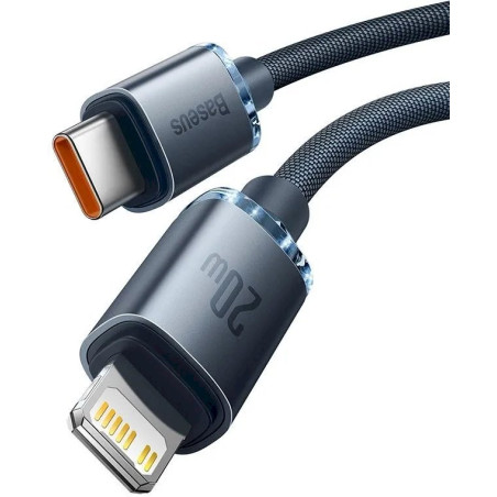 Baseus Crystal Shine Series Data Cable USB-C to Lightning 20W 1.2m / black