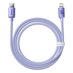 Baseus CAJY000205 Crystal Shine Series Data Cable USB-C to Lightning 20W 1,2m / Purple