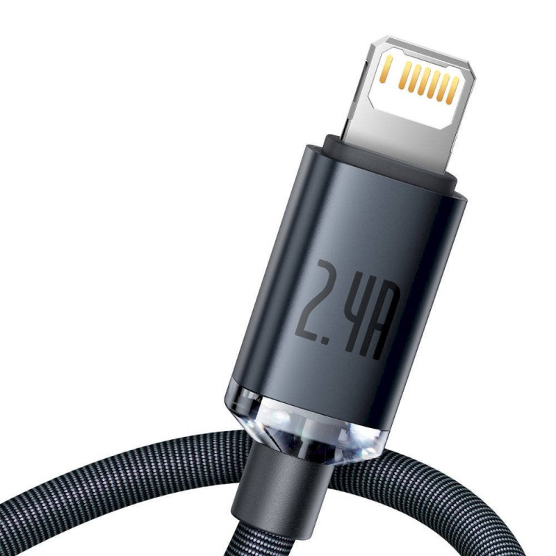 Baseus CAJY000001 Crystal Shine Series Data Cable USB to Lightning 20W 1,2m / black