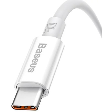 Baseus Superior Series Fast Charging Data Cable USB to USB-C 100W 0.25m / Moon White