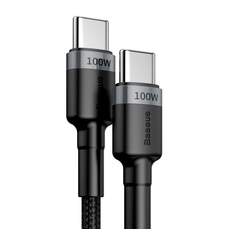 Baseus Cafule Flash Charging Data Cable USB-C - USB-C 100W 2m / Gray/Black