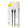 Baseus Cafule Flash Charging Data Cable USB-C - USB-C 100W 2m / Gray/Black